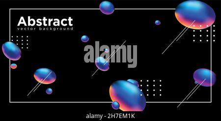Abstract liquid shape. Fluid design. Stock Vector