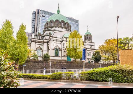 Holy Resurrection Cathedral is located in Chiyoda Ward, Tokyo, Japan. It's one of the famous and beautiful Catholic churches. Stock Photo