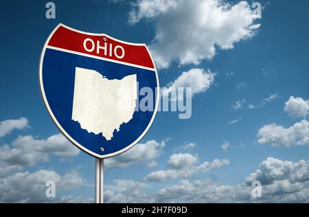 Ohio - US State in Midwestern region of the United States Stock Photo