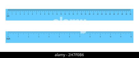 Inch And Metric Rulers Centimeters And Inches Measuring Scale Precision Measurement Of Ruler Tools Vector Isolated Set Stock Vector Image Art Alamy