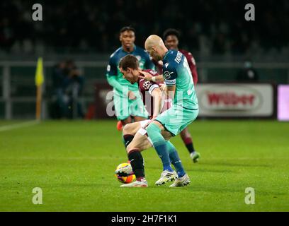 Turin, Italy. 22nd Nov, 2021. Andrea Belotti (Torino Fc) during the Italian Serie A football match between Torino FC and Udinese Calcio at Stadio Grande Torino, Torino, Italy Credit: Independent Photo Agency/Alamy Live News Stock Photo