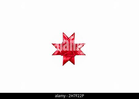 Lonr star Floding paper stars. on red. Stock Photo