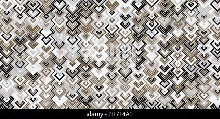Geometric pattern with square shape overlapping luxury of gray background and marble texture Stock Vector