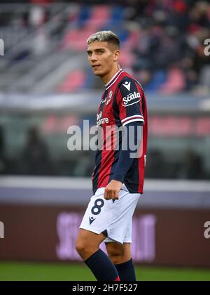 Renato Dall&#39;Ara stadium, Bologna, Italy, November 21, 2021, Bologna's Nicolas Dominguez portrait  during  Bologna FC vs Venezia FC - italian socce Stock Photo
