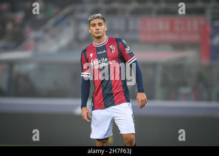 Renato Dall&#39;Ara stadium, Bologna, Italy, November 21, 2021, Bologna's Nicolas Dominguez portrait  during  Bologna FC vs Venezia FC - italian socce Stock Photo