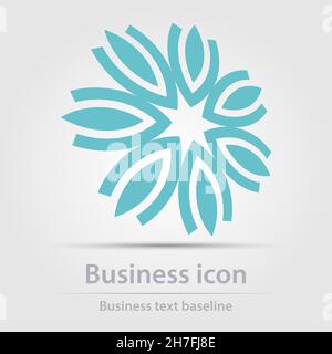 Originally designed color abstract vector business icon for creative design tasks Stock Vector