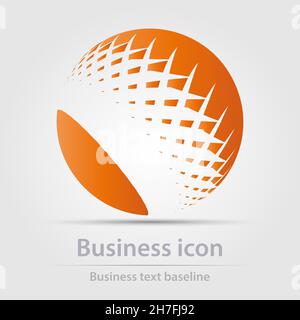 Originally designed color abstract vector business icon for creative design tasks Stock Vector