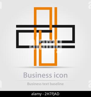 Originally designed color abstract vector business icon for creative design tasks Stock Vector