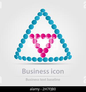 Originally designed color abstract vector business icon for creative design tasks Stock Vector