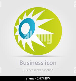 Originally designed color abstract vector business icon for creative design tasks Stock Vector