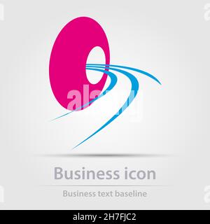 Originally designed color abstract vector business icon for creative design tasks Stock Vector