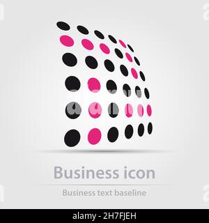 Originally designed color abstract vector business icon for creative design tasks Stock Vector