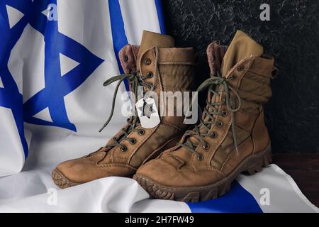 Flag of Israel, mobile phone and text SHABBAT SHALOM on wooden background  Stock Photo - Alamy