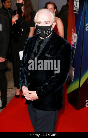 LONDON, UNITED KINGDOM - Oct 15, 2021: Brian Cox attends European premiere of season 3 of 'Succession' at the Royal Festival Hall the London Film Fest Stock Photo