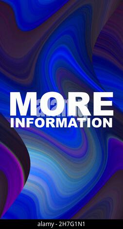 More Information words on vivid color diffusion background. Education concept Stock Photo