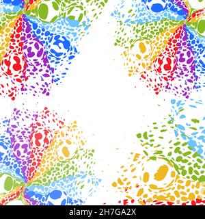 The background of multi-colored blots . Vector illustration Stock Vector