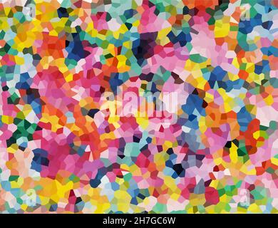 Multicolored background of rainbow spots. Vector illustration Stock Vector