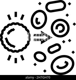 hypersensitivity blood line icon vector illustration Stock Vector Image ...