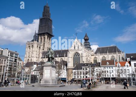 Belgium, Flanders, Antwerp the 2021-03-26. Illustration of the Belgian Flemish region of Flanders. The city of Antwerp. Photograph by Martin Bertrand. Stock Photo