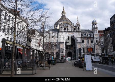 Belgium, Flanders, Antwerp the 2021-03-26. Illustration of the Belgian Flemish region of Flanders. The city of Antwerp. Photograph by Martin Bertrand. Stock Photo