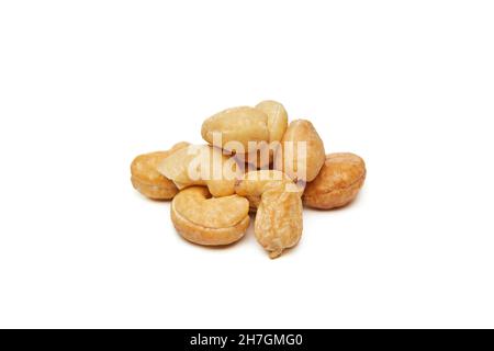 Cashew nuts isolated on a white background Stock Photo