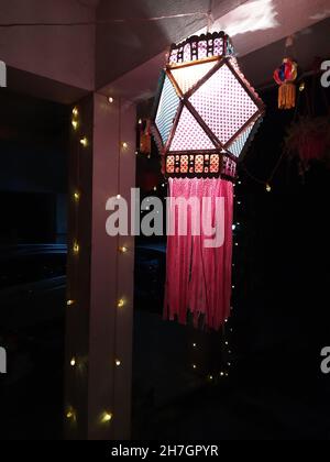 Diwali Festival Lantern, Aakash Kandil Stock Photo