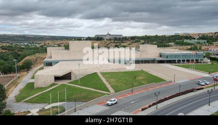 AVILA, SPAIN – JUNE 20, 2021: Conferences and Exhibitions Center of Avila, Lienzo Norte Stock Photo