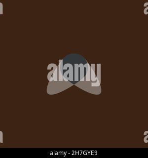 Flat Mosquito icon. İnsect symbol. Logo design element Stock Vector