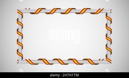 EPS10 Vector Patriotic background with Spain flag colors. An element of impact for the use you want to make of it. Stock Vector