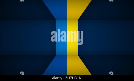 EPS10 Vector Patriotic background with Ukraine flag colors. An element of impact for the use you want to make of it. Stock Vector