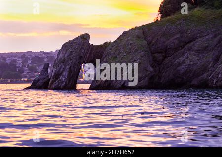 torquay,s London bridge Stock Photo