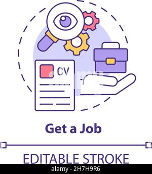 Get job concept icon Stock Vector