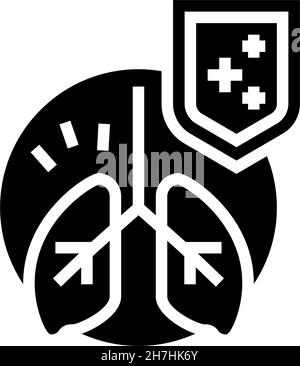 body immunity defense glyph icon vector illustration Stock Vector Image ...