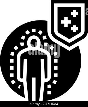 macrophage cell immunity glyph icon vector illustration Stock Vector ...