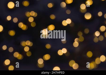 shimmering blur spot lights on multicolored abstract background, defocused Stock Photo