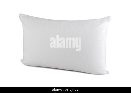 close up of white pillow isolated on white background Stock Photo