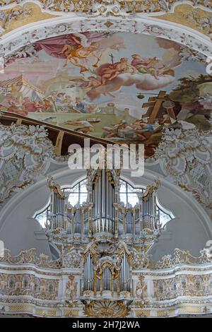 St. Johannes Baptist, Steingaden, Bavaria, Germany Stock Photo