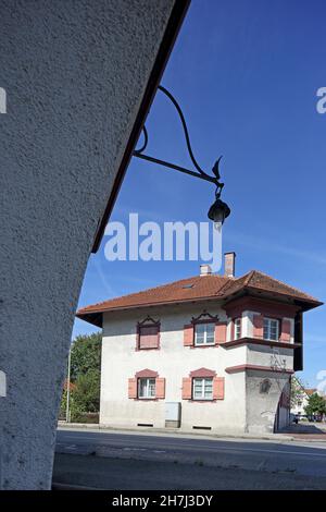 Museum factory workers'39; apartment, Garching an der Alz, Upper Bavaria, Bavaria, Germany Stock Photo