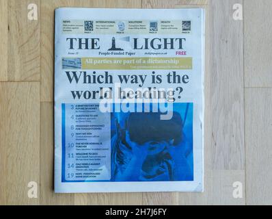 Front Page Of Conspiracy Theory-based Newspaper The Light Published By ...