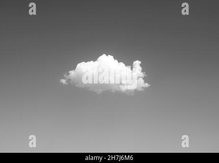 White cloud isolated over black gradient background Stock Photo