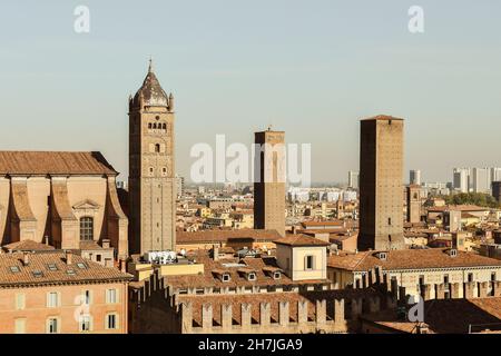 Bologna, Torre dell'Orologio, Italy Stock Photo
