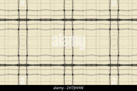 Black Plaid Pattern. Seamless Tartan Texture. Stock Photo
