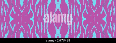 Pink Tiger Leather Print. Geometric Abstract Stock Photo