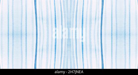Aqua Grunge Pattern. Geometric Horizontal Stripe Stock Photo