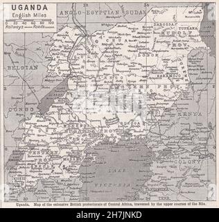 Vintage 1930s map of Africa Stock Photo - Alamy