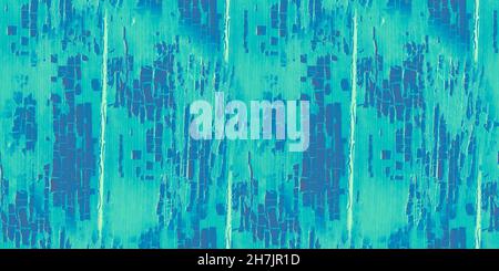 Vintage Wood Wall. Painted Grunge Pattern. Teal Stock Photo
