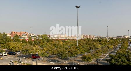 International Book Fair, Turin, Italy - 14 october 2021: overview of the exhibition space called -Lingotto- Stock Photo