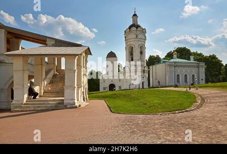 Kolomenskoye open-air museum near Moscow, water tower, bell tower, St. George's Church, Moskva, Moscow-Volga Canal, Russia, Europe Stock Photo