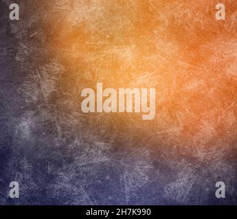Frost pattern on window Vivid textured surface Abstract winter texture Stock Photo