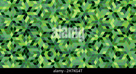 Geometric pattern with polygonal shape colorful of green background technology concept Stock Vector